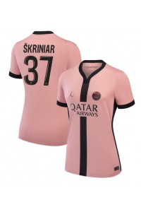 Paris Saint-Germain Milan Skriniar #37 Voetbaltruitje 3e tenue Dames 2024-25 Korte Mouw